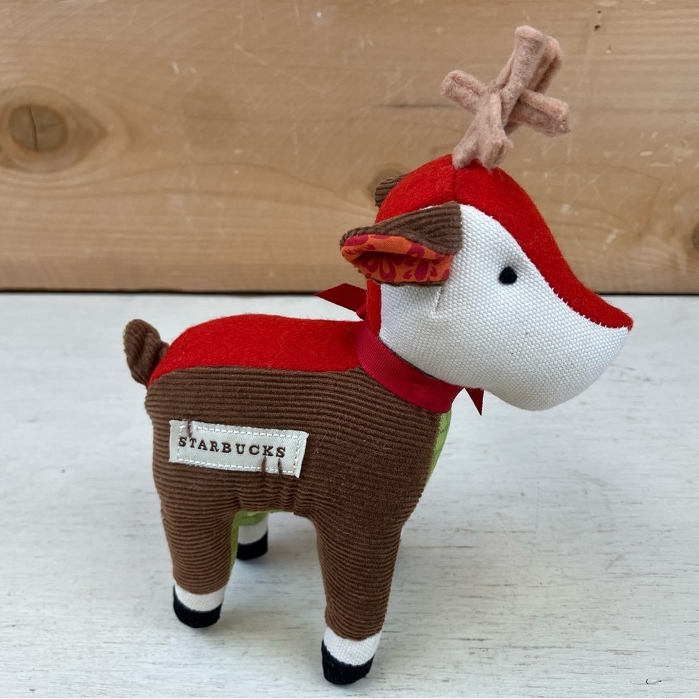 Starbucks Festive Brown Reindeer Decor 2008 Promotional Collectable Coffee